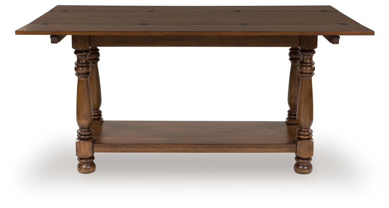 Sturlayne - Flip Top Sofa Table - Brown - R&R Furniture Gallery (Fountain Valley, CA)