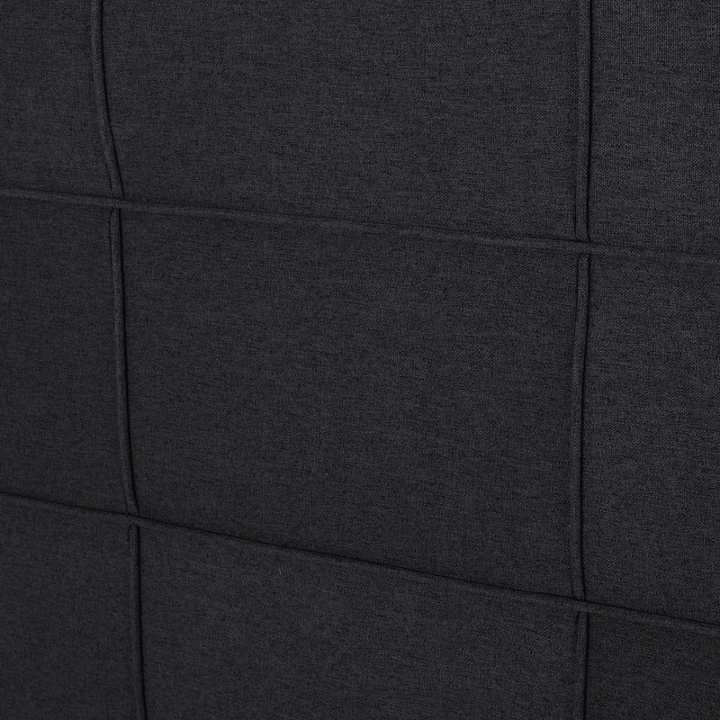 Marakesh - Contemporary Fabric Upholstered King / California King Headboard - Black - R&R Furniture Gallery (Fountain Valley, CA)