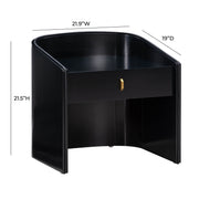 Collins - Lacquer Nightstand - R&R Furniture Gallery (Fountain Valley, CA)