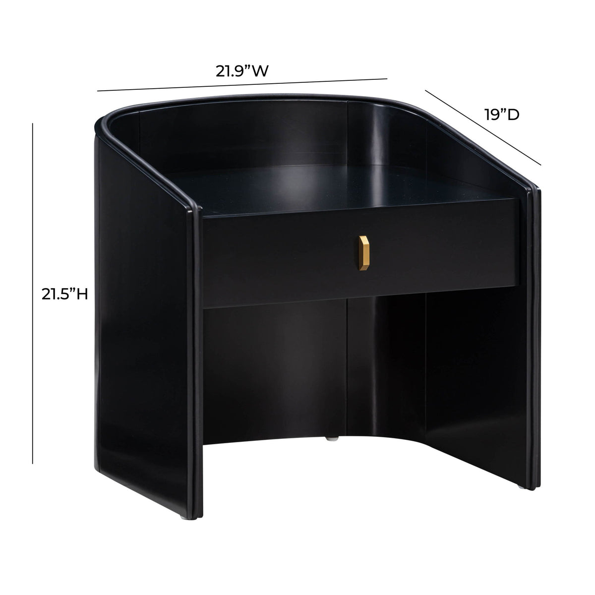 Collins - Lacquer Nightstand - R&R Furniture Gallery (Fountain Valley, CA)