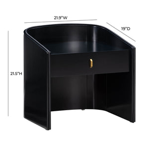 Collins - Lacquer Nightstand - R&R Furniture Gallery (Fountain Valley, CA)