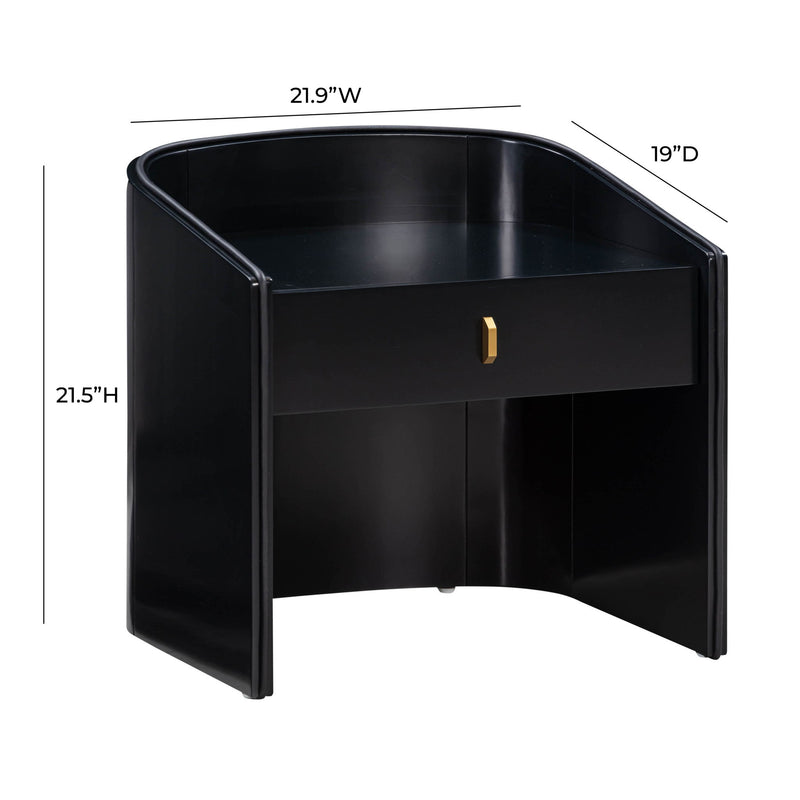 Collins - Lacquer Nightstand - R&R Furniture Gallery (Fountain Valley, CA)