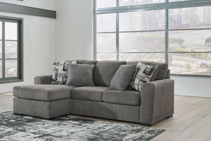 Gardiner - Sofa Chaise - Pewter - R&R Furniture Gallery (Fountain Valley, CA)