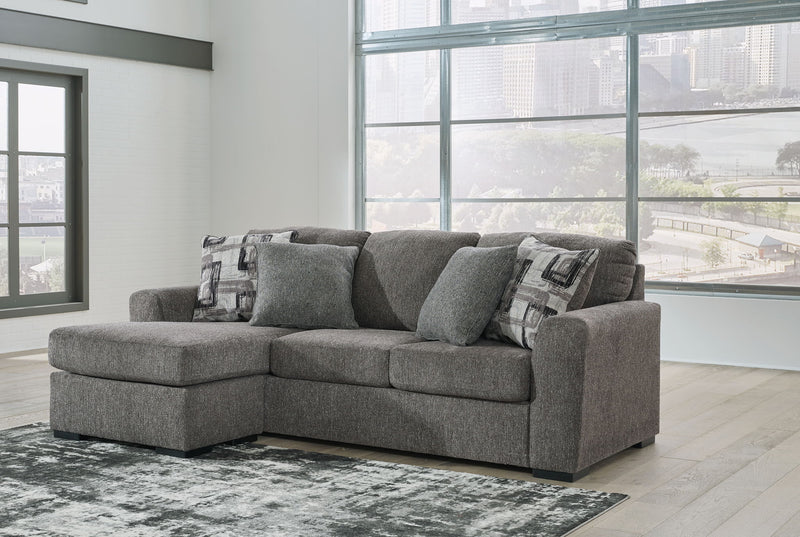 Gardiner - Sofa Chaise - Pewter - R&R Furniture Gallery (Fountain Valley, CA)