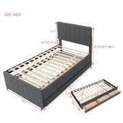 Upholstered Design Platform Bed With Trundle - R&R Furniture Gallery (Fountain Valley, CA)