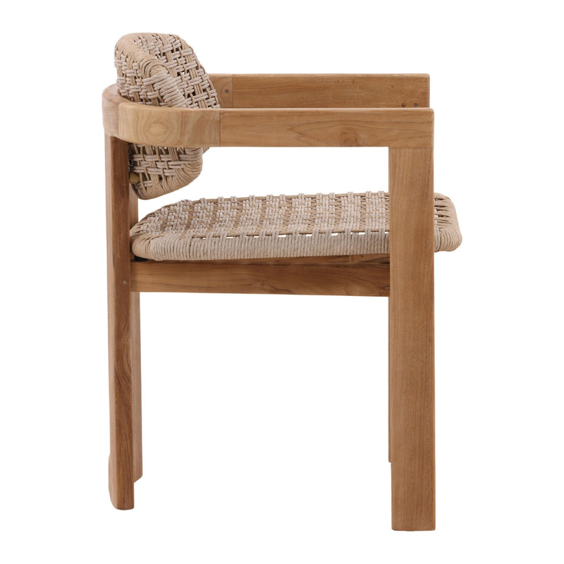 Jovita - Outdoor Dining Chair - Beige And Natural