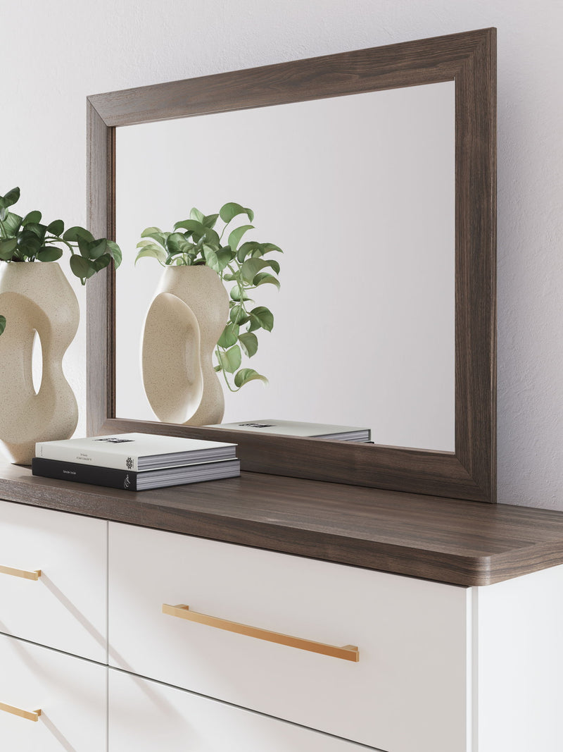 Kendanport - Bedroom Mirror - Brown - R&R Furniture Gallery (Fountain Valley, CA)