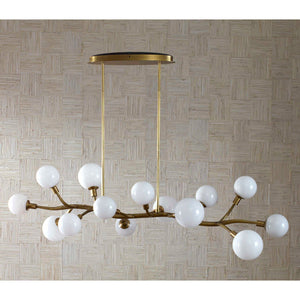 Meandering - 14 Light Pendant
