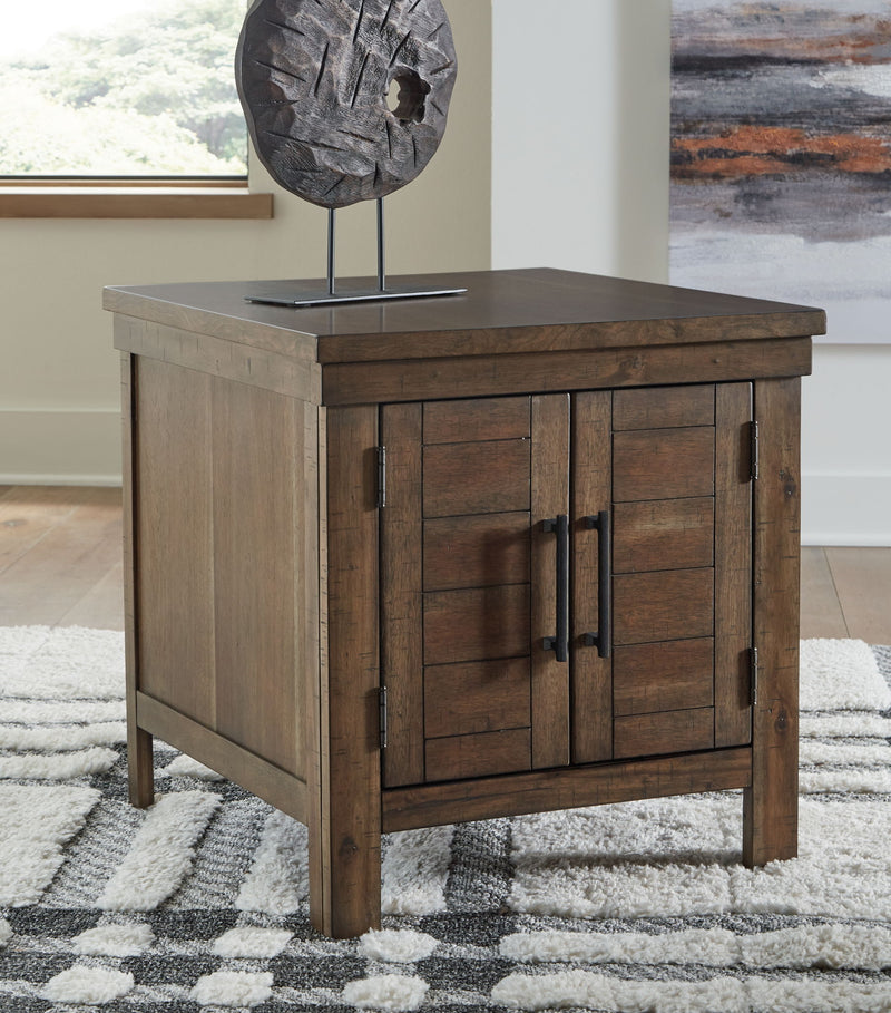Moriville - Rectangular End Table - Grayish Brown - R&R Furniture Gallery (Fountain Valley, CA)
