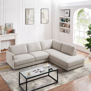 Ashcroft Furniture Glander cozy sectional sofa with plush cushions and modern design, perfect for comfortable living rooms.