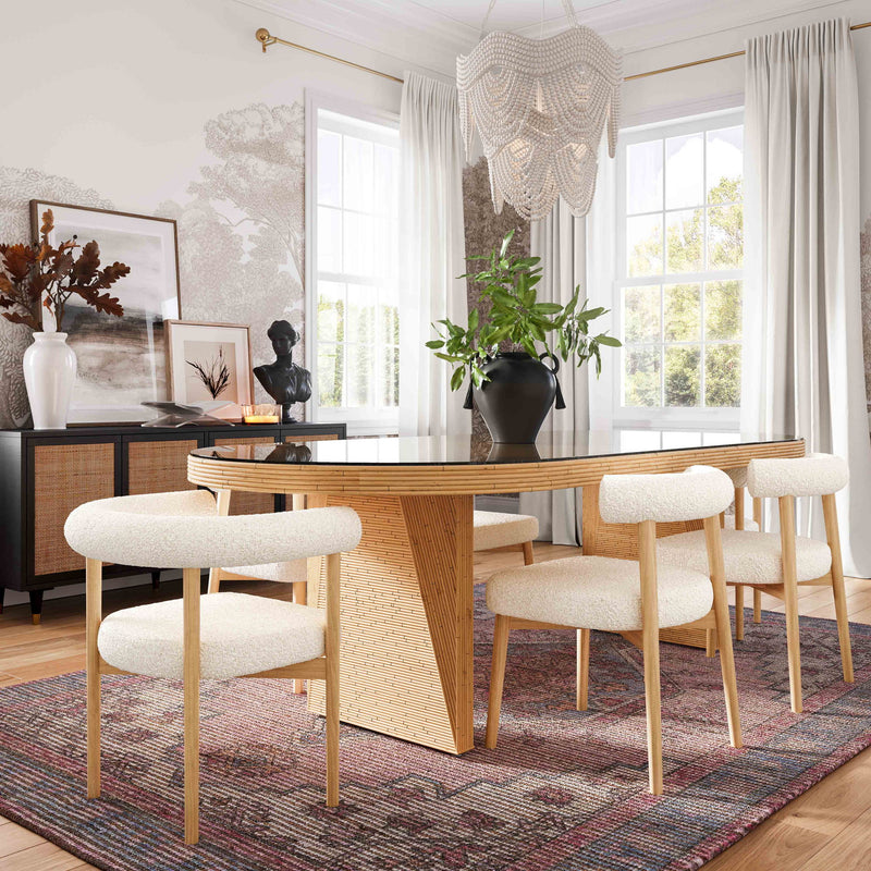 Spara - Boucle Side Chair - R&R Furniture Gallery (Fountain Valley, CA)