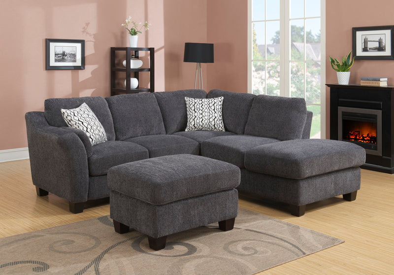 Ottoman - Gray - Wood - R&R Furniture Gallery (Fountain Valley, CA)