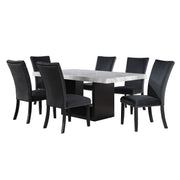 Sheena - 5 Pieces Dining Table Set - Black - R&R Furniture Gallery (Fountain Valley, CA)