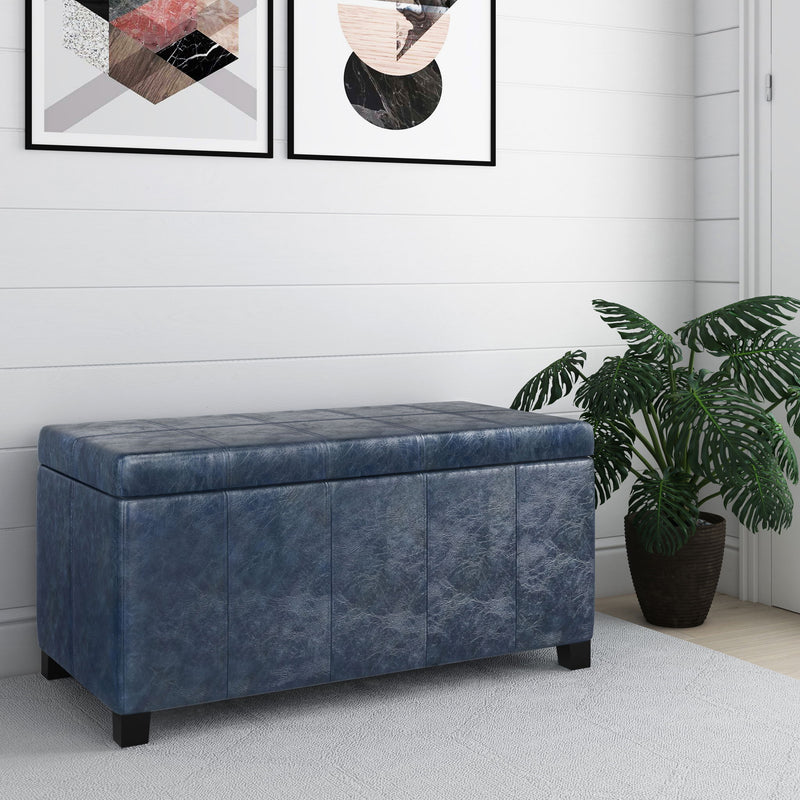Dover - Upholstered Storage Ottoman Bench - R&R Furniture Gallery (Fountain Valley, CA)