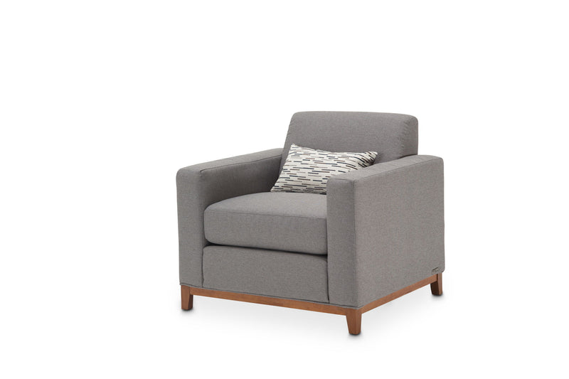 Brooklyn Walk - Accent Chair - Gunmetal / Umber - R&R Furniture Gallery (Fountain Valley, CA)