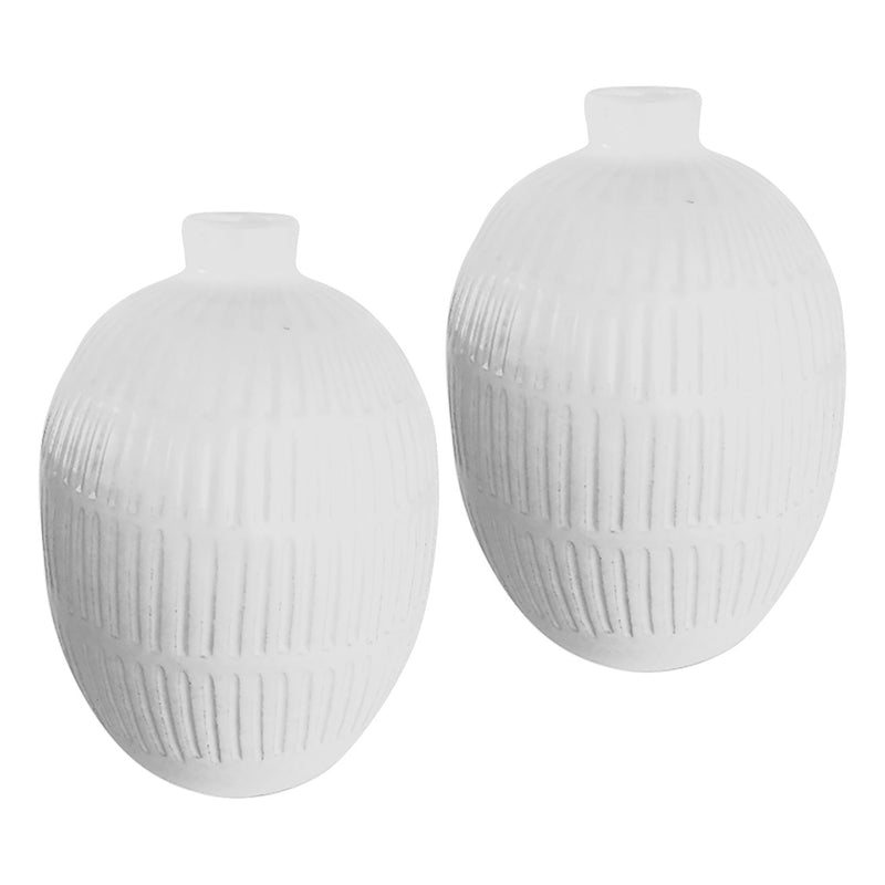 Xena - Vase (Set of 2) - White