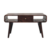 Solid Wood Curved Coffee Table - R&R Furniture Gallery (Fountain Valley, CA)