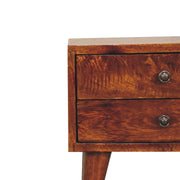 Mini Modern Bedside Table - Chestnut - R&R Furniture Gallery (Fountain Valley, CA)