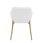 Lumi Source Daniella contemporary dining chairs set of 2 with sleek modern design and upholstered seats for stylish dining rooms.