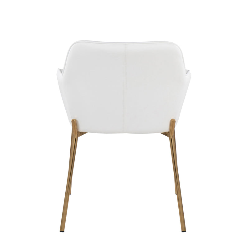 Lumi Source Daniella contemporary dining chairs set of 2 with sleek modern design and upholstered seats for stylish dining rooms.