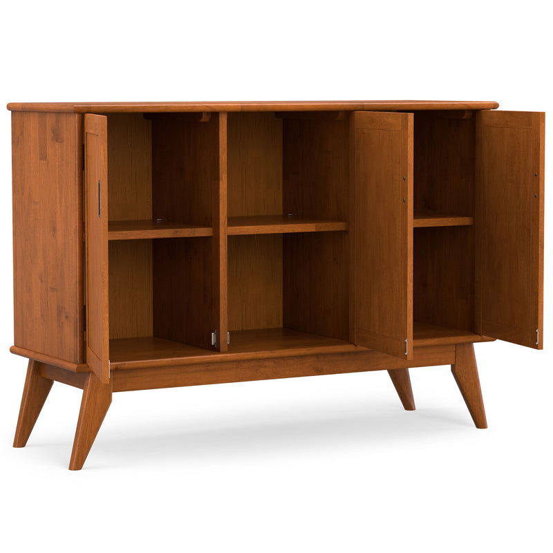 Draper - 3 Door Sideboard Buffet - Brown - R&R Furniture Gallery (Fountain Valley, CA)