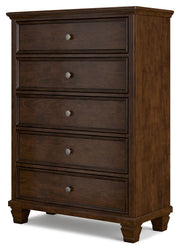 Danabrin - Five Drawer Chest - Brown - R&R Furniture Gallery (Fountain Valley, CA)