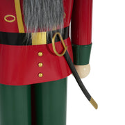 Noble House classic nutcracker Christmas decor in green and red, festive holiday ornament with detailed paint finish.