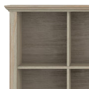 Handcrafted Acadian cube storage organizer by Simpli-Home with six woven fabric cube compartments on a white background.