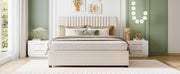 Upholstered Platform Bed With Drawers, Classic Headboard Design - R&R Furniture Gallery (Fountain Valley, CA)