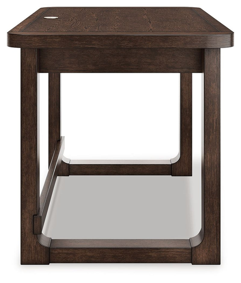 Breckington - Home Office Desk - Dark Brown - R&R Furniture Gallery (Fountain Valley, CA)