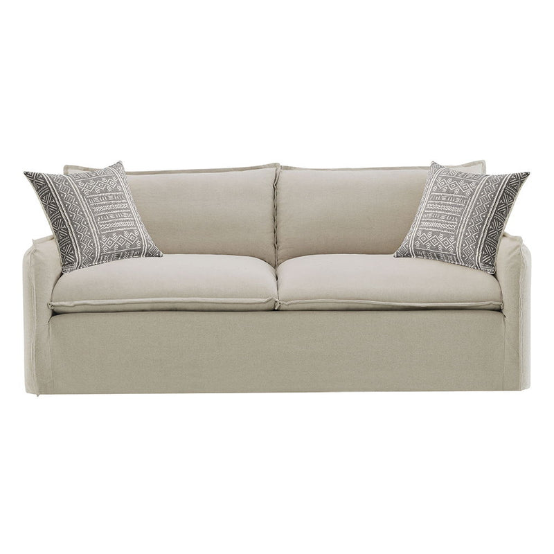 Upendo - Sofa With 2 Pillows - Beige Linen - R&R Furniture Gallery (Fountain Valley, CA)