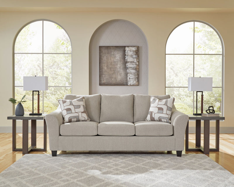 Willarae - 2 Pc. - Sofa, Loveseat - Taupe - R&R Furniture Gallery (Fountain Valley, CA)