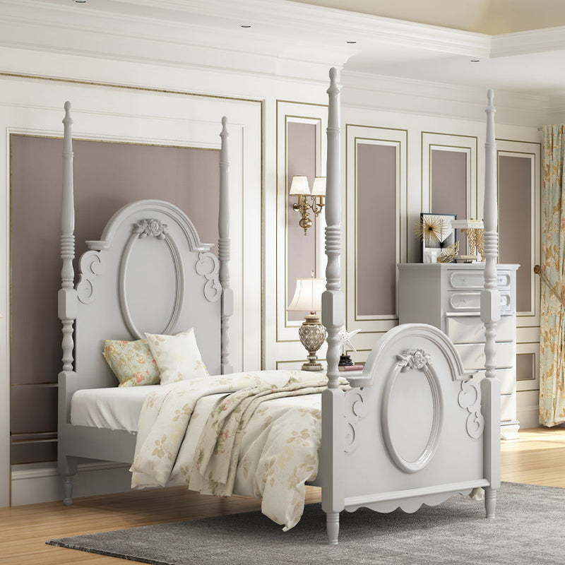 Flora - Bed With Poster - R&R Furniture Gallery (Fountain Valley, CA)