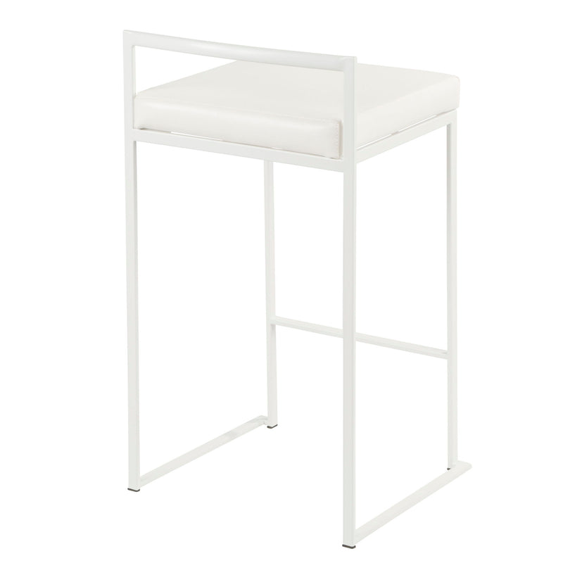 Lumi Source Fuji simple elegance contemporary stackable counter stool set with sleek design and modern finish.