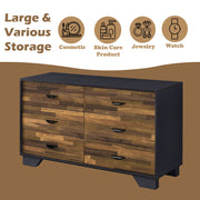 Eos - Dresser - Walnut & Black - R&R Furniture Gallery (Fountain Valley, CA)