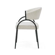 Contemporary Upholstered Dining Chairs With Metal Legs (Set of 2) - R&R Furniture Gallery (Fountain Valley, CA)