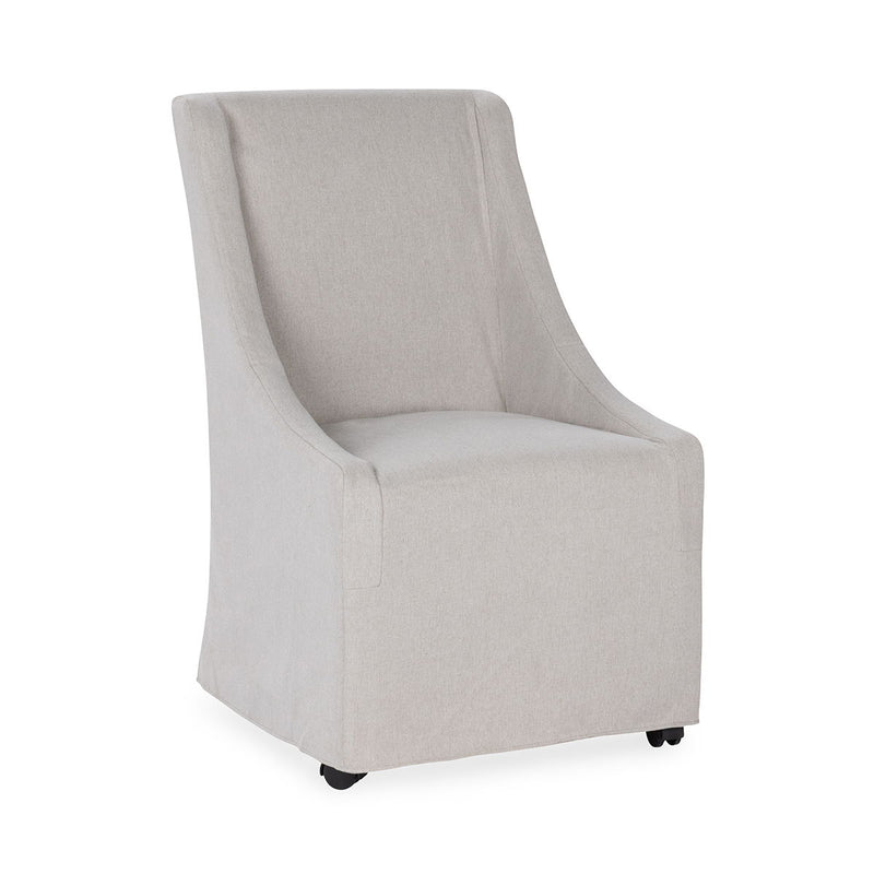 Warwick - Upholstered Rolling Dining Chair - R&R Furniture Gallery (Fountain Valley, CA)
