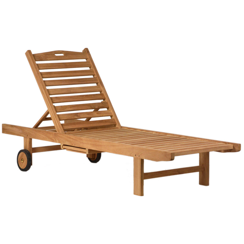 Andy - Outdoor Chaise - Natural