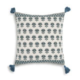 Blossom - Accent Cushion Cover - Blue - R&R Furniture Gallery (Fountain Valley, CA)