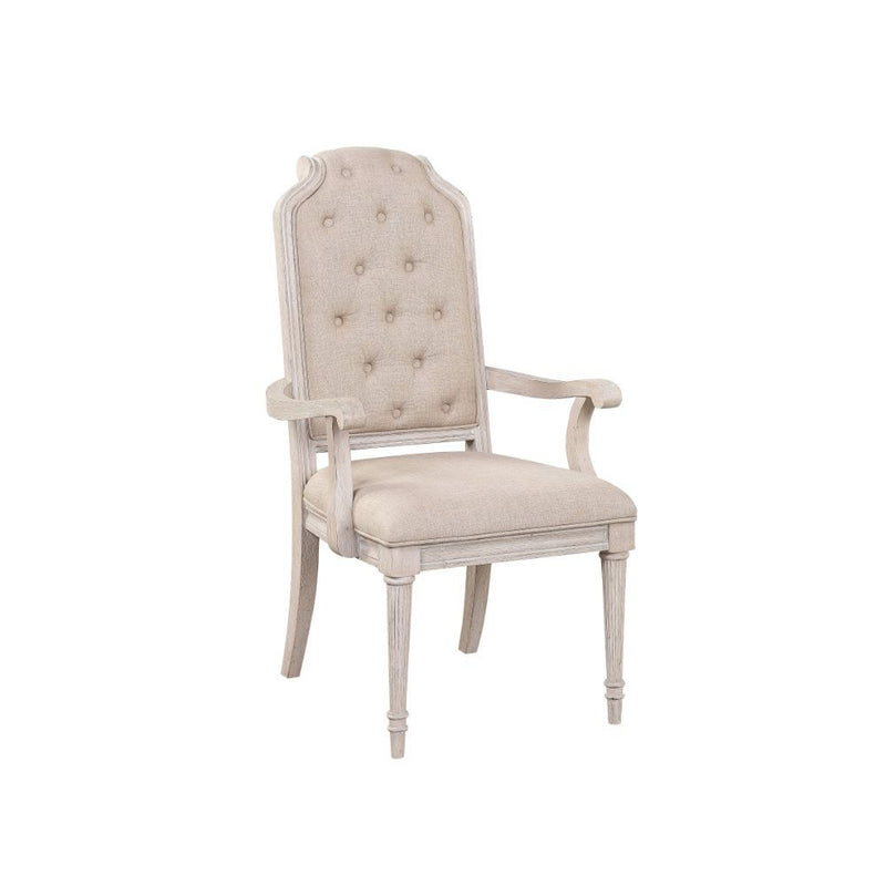 Wynsor - Arm Chair (Set of 2) - Antique White - R&R Furniture Gallery (Fountain Valley, CA)