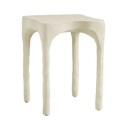 Skully - Textured Side Table - Cream - R&R Furniture Gallery (Fountain Valley, CA)