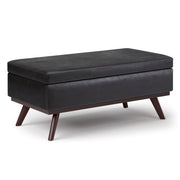 Owen - Lift Top Large Coffee Table Storage Ottoman, Mid Century Style - R&R Furniture Gallery (Fountain Valley, CA)