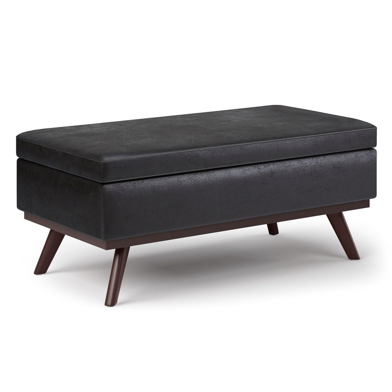 Owen - Lift Top Large Coffee Table Storage Ottoman, Mid Century Style - R&R Furniture Gallery (Fountain Valley, CA)