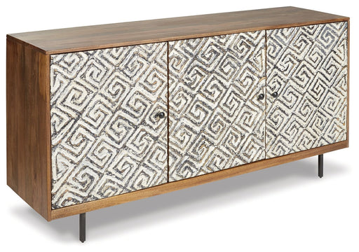 Kerrings - Accent Cabinet - Brown / Black / White - R&R Furniture Gallery (Fountain Valley, CA)