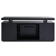 Drisana - TV Stand With Fireplace - Black Mirrored - R&R Furniture Gallery (Fountain Valley, CA)