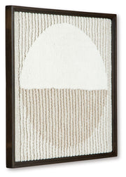 Bachard - Wall Decor - Tan / White - R&R Furniture Gallery (Fountain Valley, CA)