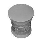 Contemporary round accent table by 8th Street, suitable for indoor and outdoor use with a sleek modern design.