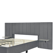 Upholstered Platform Bed With Big Headboard - R&R Furniture Gallery (Fountain Valley, CA)