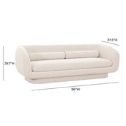 Simone - Sofa - Cream - R&R Furniture Gallery (Fountain Valley, CA)