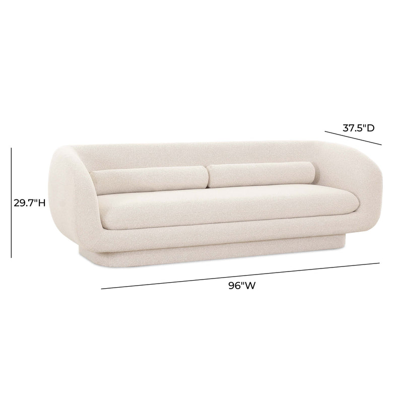 Simone - Sofa - Cream - R&R Furniture Gallery (Fountain Valley, CA)